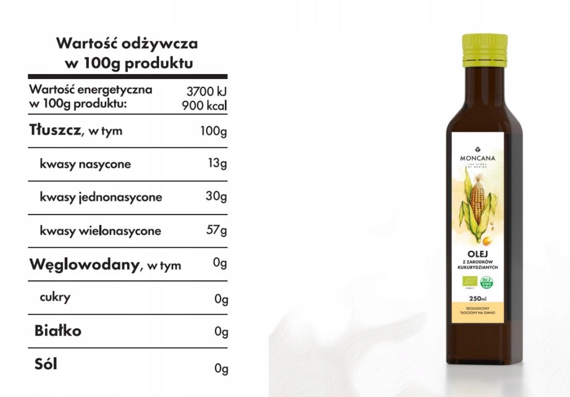 olej z zarodków kukurydzy kukurydziany bio moncana 250ml olej z zarodków kukurydzy kukurydziany bio moncana 250ml