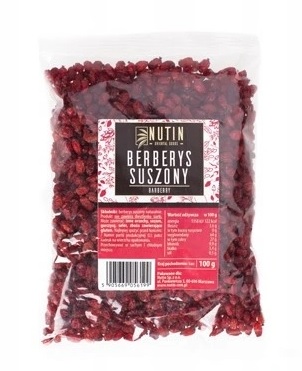 berberys suszony zdrowa przekąska nutin 100g berberys suszony zdrowa przekąska nutin 100g