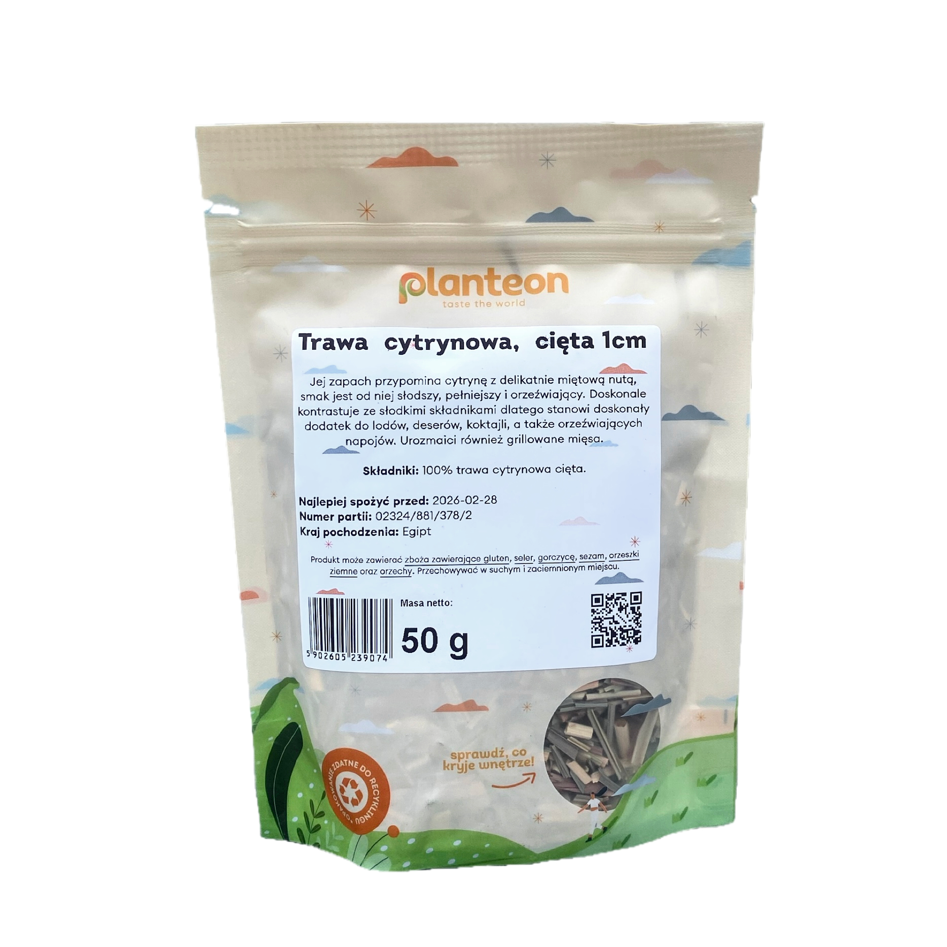 trawa cytrynowa cięta planteon 50g trawa cytrynowa cięta planteon 50g