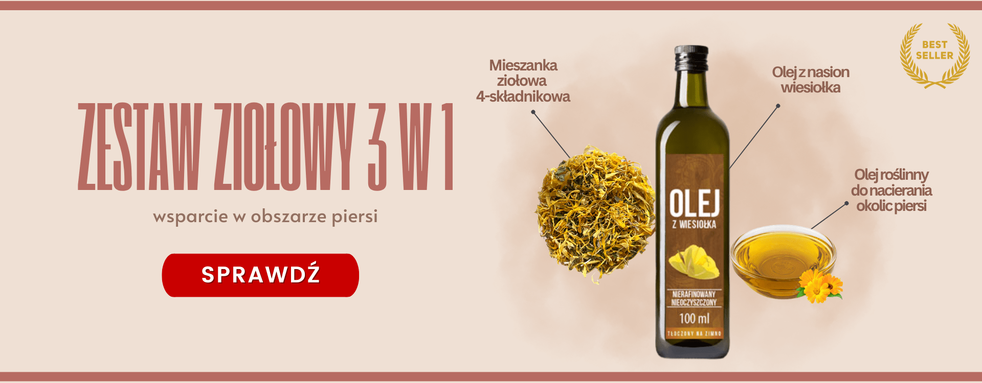 Autorski zestaw na torbiele piersi