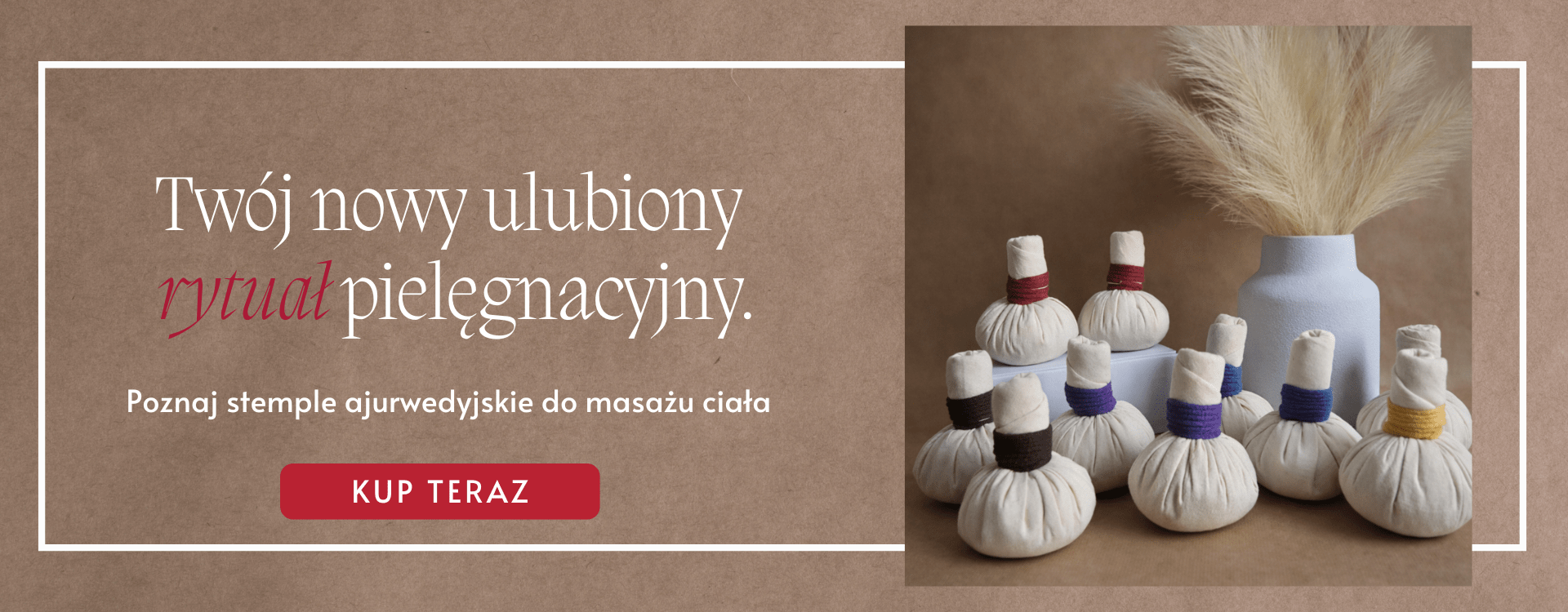 Stemple ziołowe do masażu ajurwedyjskiego