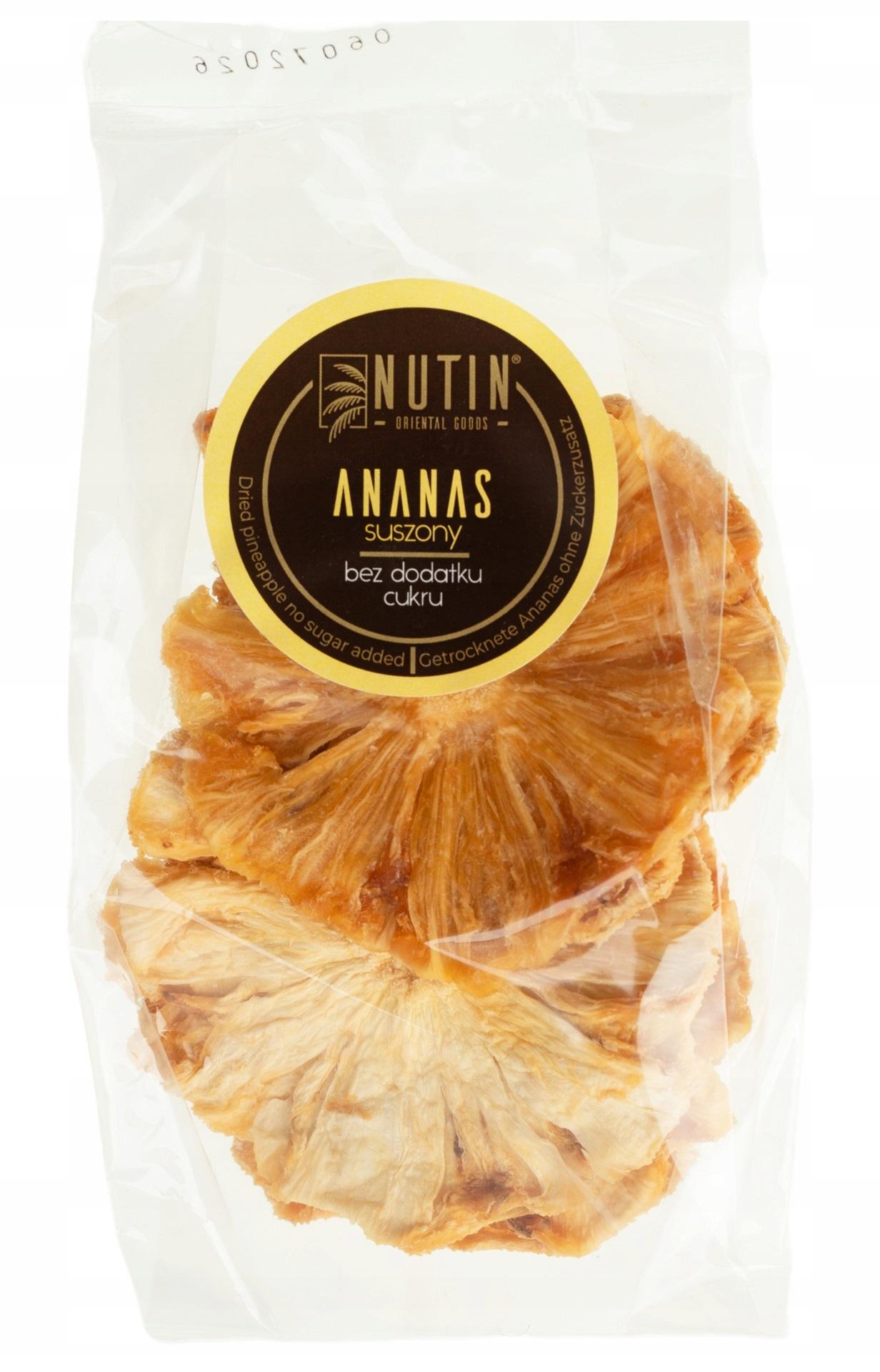 ananas suszony plastry nutin 100g ananas suszony plastry nutin 100g