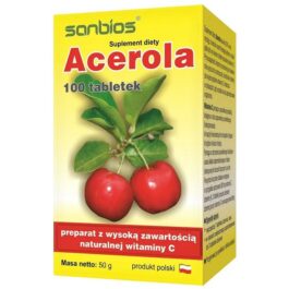 acerola naturalna witamina c sanbios 100 tabletek