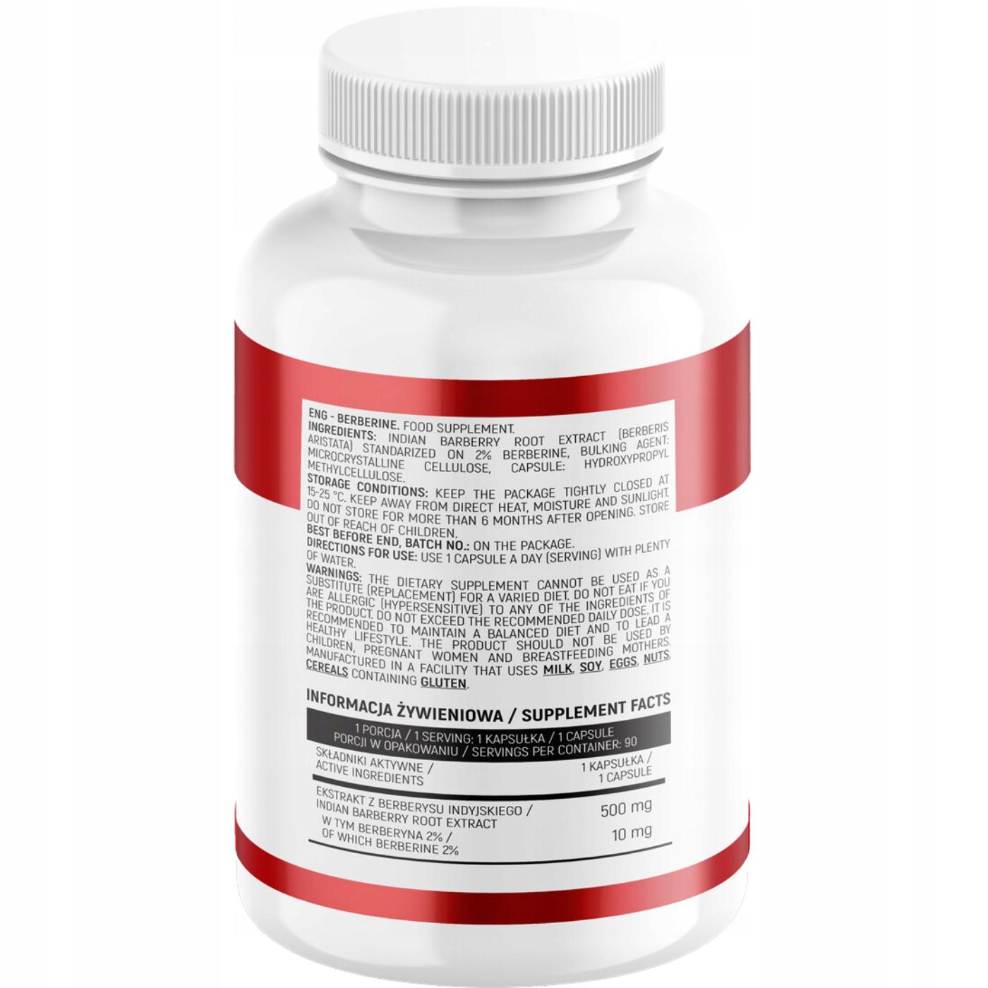 berberyna serce cukrzyca odchudzanie 500mg 90 kap berberyna serce cukrzyca odchudzanie 500mg 90 kap