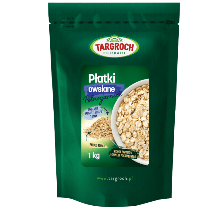 płatki owsiane pełnoziarniste targoch 1kg