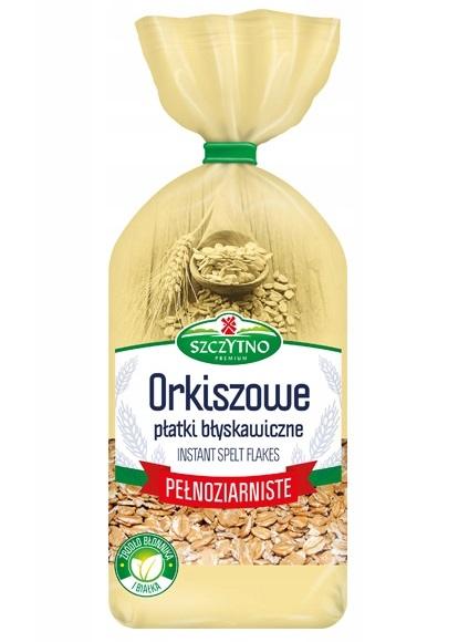 platki orkiszowe pelnoziarniste blyskawiczne szczytno premium 400g