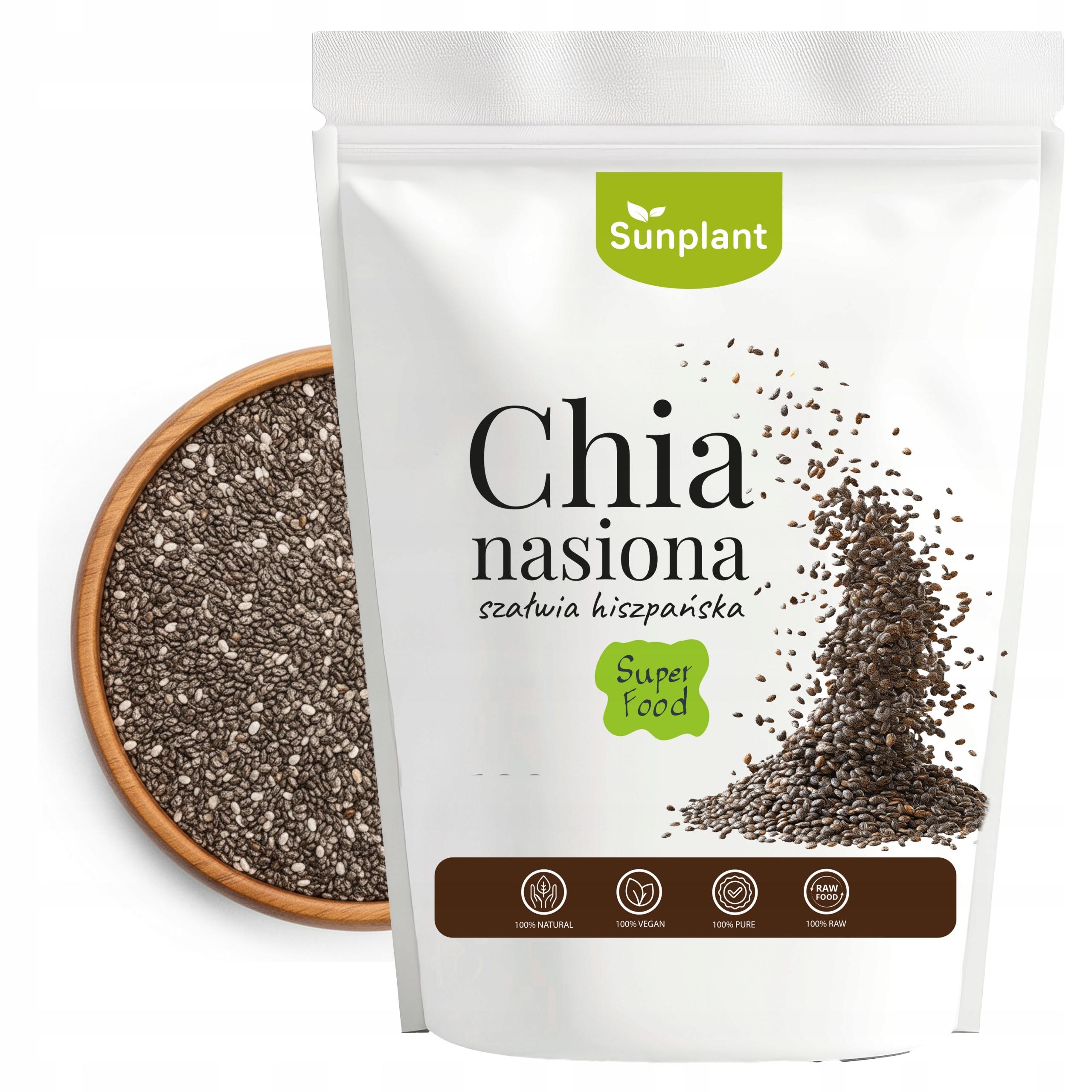 nasiona chia 200g naturalna szalwia hiszpanska swieza wysoka jakosc premium nasiona chia 200g naturalna szalwia hiszpanska swieza wysoka jakosc premium